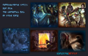 The Gathering Fog Illustrations for Steve Katz