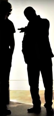 Video Screen Print of Keith Piper Silhouette 2